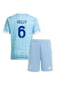 Fotbalové Dres Juventus Lloyd Kelly #6 Dětské Venkovní Oblečení 2025-26 Krátký Rukáv (+ trenýrky)